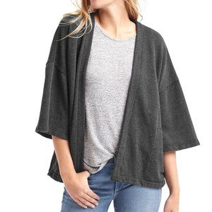 NWT Gap French Terry Kimono Cardigan - Grey/XS
